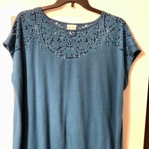 Ava & Viv short sleeve lace top shirt